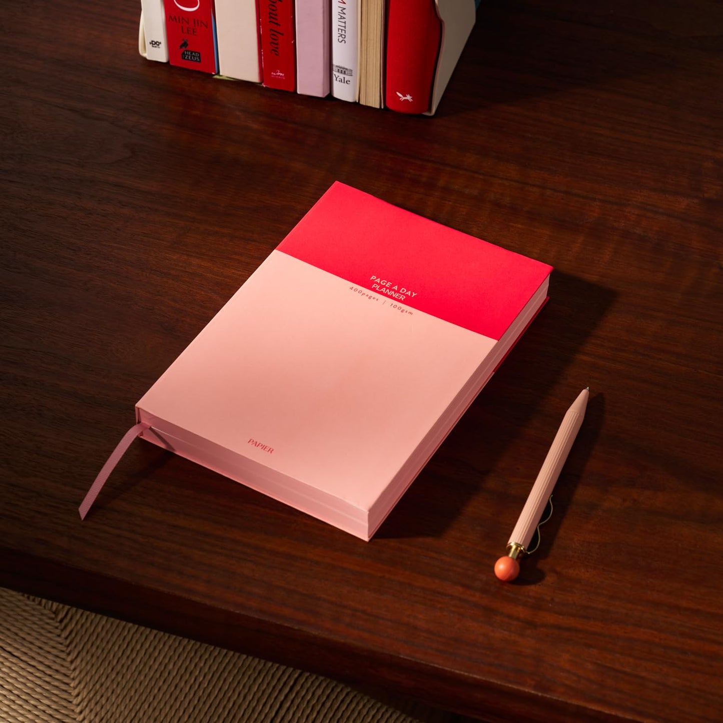 Papier Undated Daily Planner, Pink, 8.46"L x 6.02"W