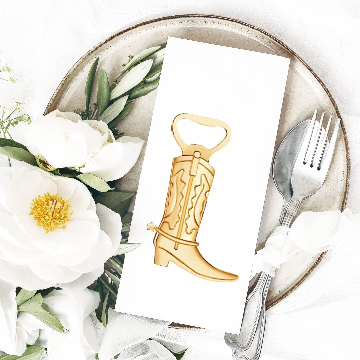 50 Pieces Cowboy Boot Bottle Openers Baby Shower Bottle Opener Favors for Guest Wedding Favors Quinceanera Party Favors Bridal Shower Favors for Guests Birthday Gender Reveal Party Favor Supplies