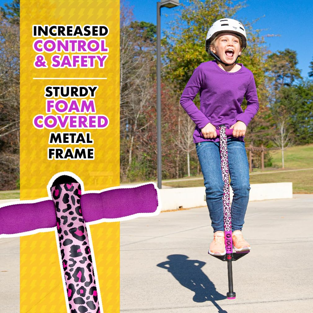 Flybar Maverick Pogo Stick for Kids Ages 5+, 40 to 80 Pounds, Perfect for Beginners, Easy Grip Handles, Anti-Slip Pegs, Outdoor Toys for Boys and Girls