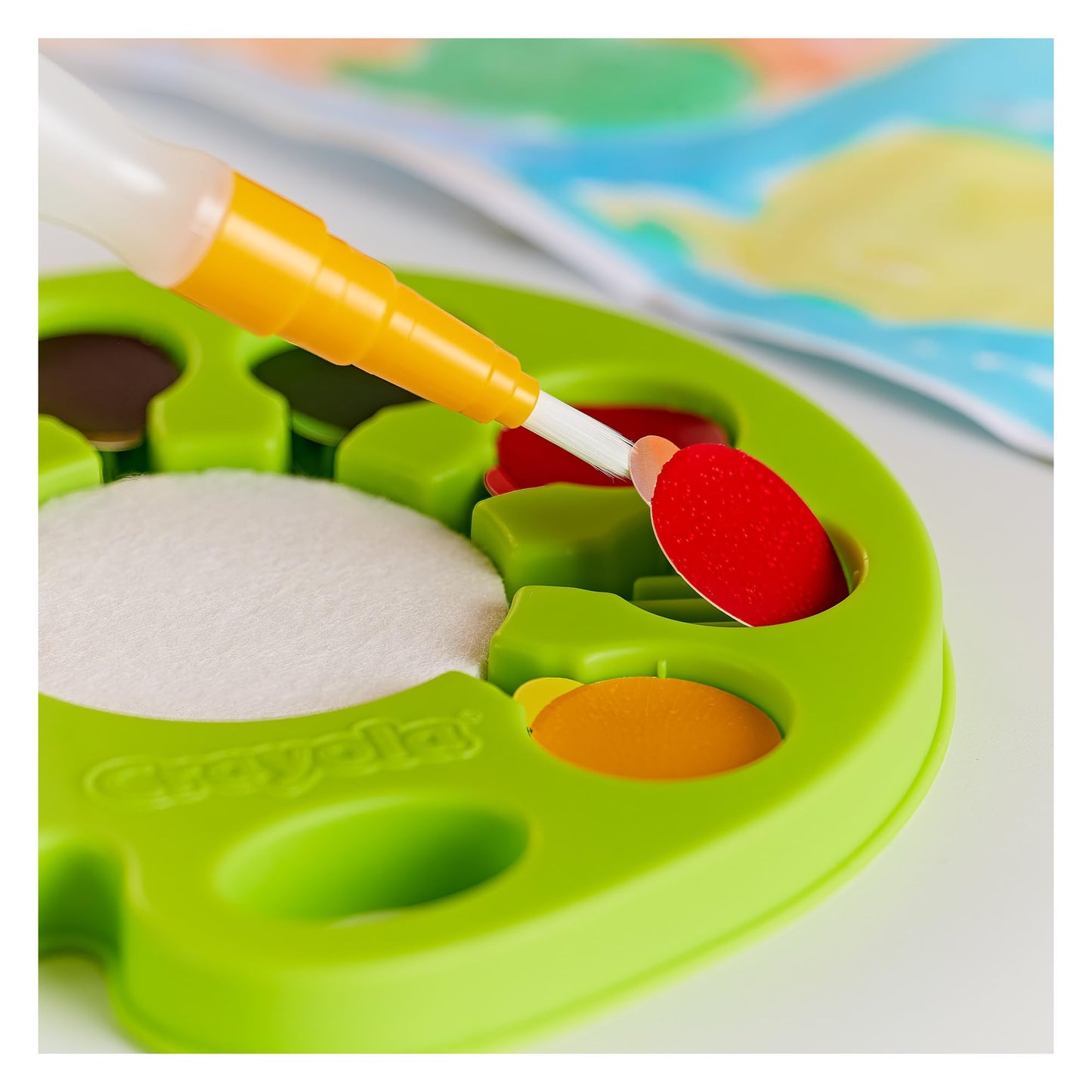 Crayola Watercolour Paint Set, Pop & Paint Palette, Washable Kids Paints, Gift