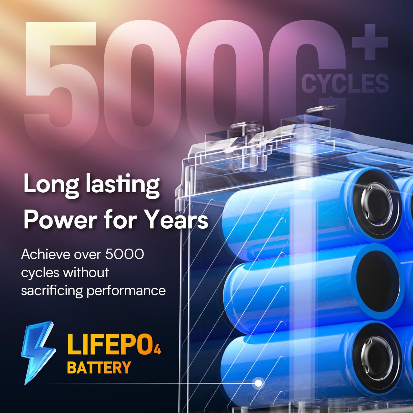 GOLDENMATE 12V 10Ah LiFePO4 Lithium Battery(2 Packs), 5000+ Deep Cycles, IP67 Waterproof Lithium Iron Phosphate Battery, Built-in BMS, Ideal for Power Wheels, Solar, Marine, Fish Finder, Ride-on Toy