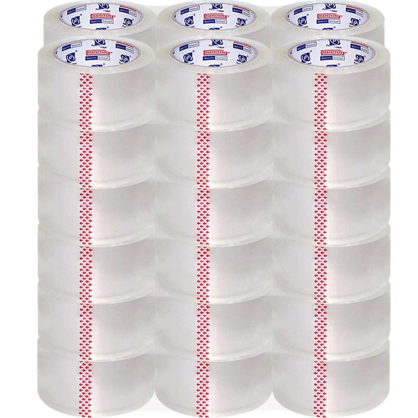 P PERFECTAPE Heavy Duty Packing Tape 36 Rolls, Total 2160Y, Clear, 2.7 mil, 1.88 inch x 60 Yards, Ultra Strong, Refill for Packaging and Shipping