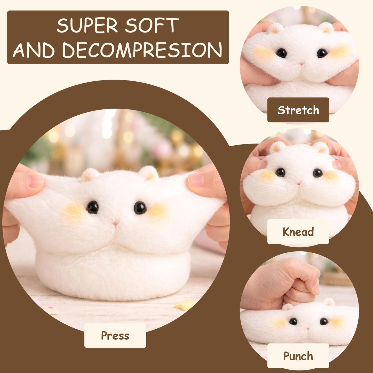 GDDP Squishy Making Kit, 18oz DIY Liquid Slilicone Squishy Kit, Liquid Silicone 1:1 AB Ratio Epoxy Resin Mix with 3 Molds(Cat Claw, Cheese, Rabbit)