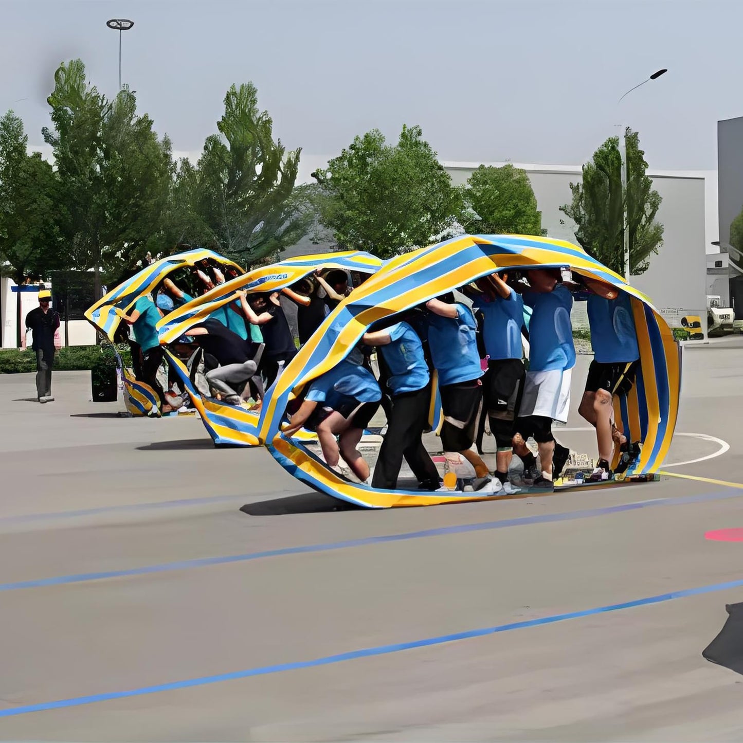 Yanacc Team Building Games Teamwork Games for Working Adults, Group Activities Mat for School Students Teens, Field Day Games (26ft, Pack of 2)