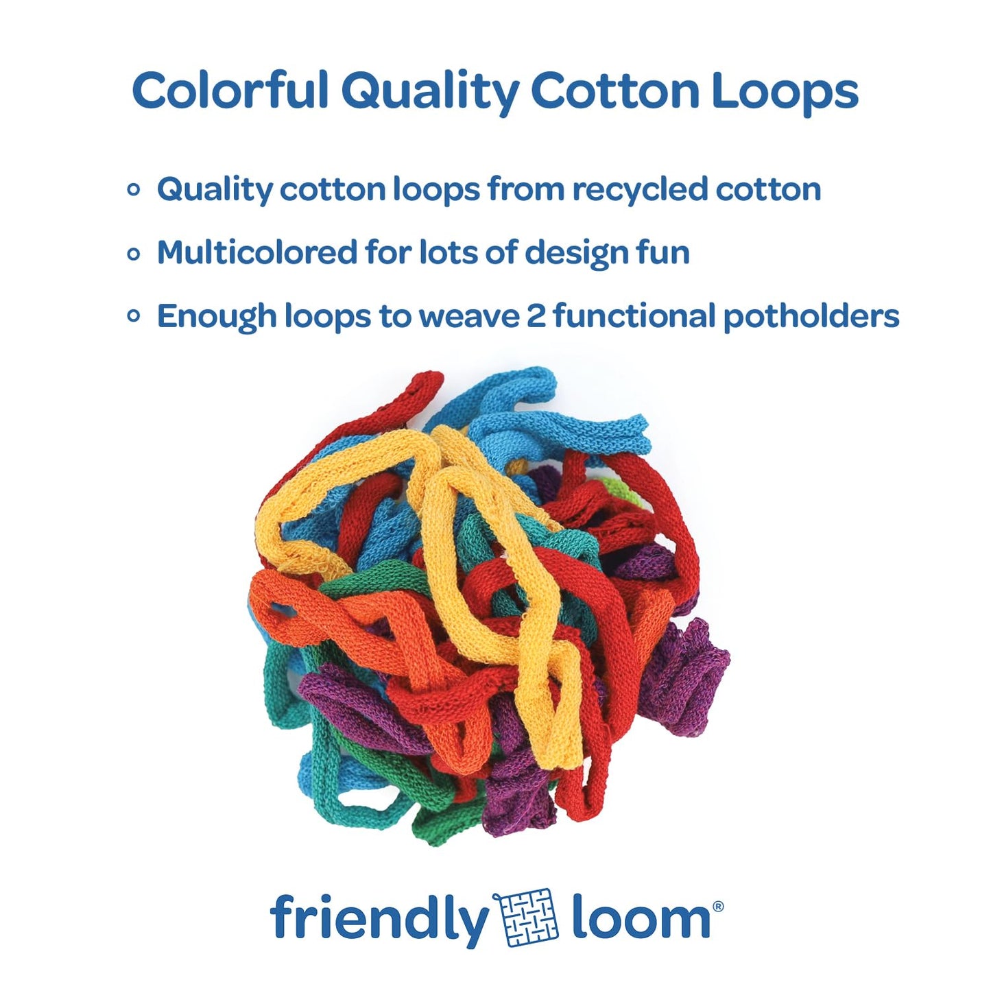 Harrisville Designs 10" Potholder (PRO Size) Loom Kit, Makes 2 Potholders
