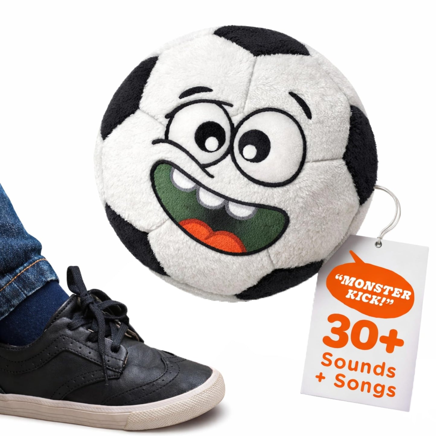Move2Play, Hilariously Interactive Toy with Music & Sound Effects | Birthday Gift for Boy & Girl | Ball for Toddler & Baby | Indoor/Outdoor | Age 6, 9, 12+ month | 1, 2, 3+ Year Old (Soccer Ball)