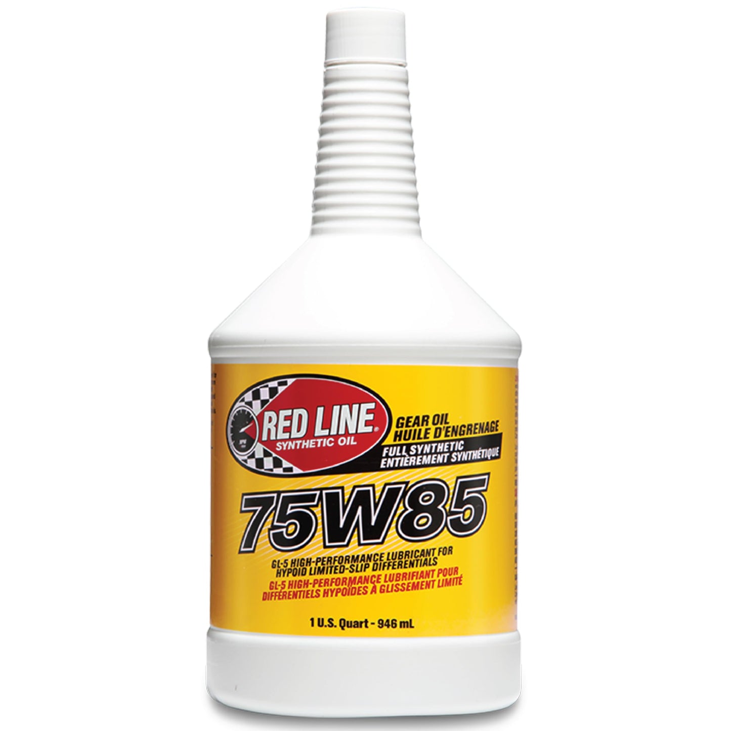 Red Line 50104 75W85 GL-5 Full Synthetic Gear Oil for Hypoid Limited Slip Differentials - 4 Quarts