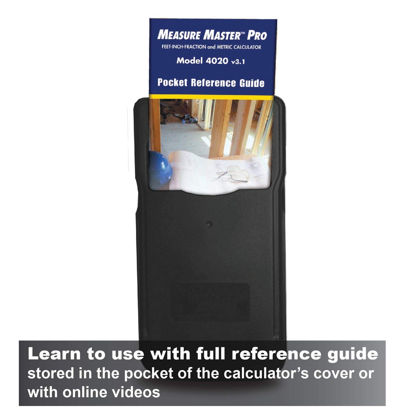 Calculated Industries 4020 Measure Master Pro Feet-Inch-Fraction and Metric Construction Math Calculator, Silver
