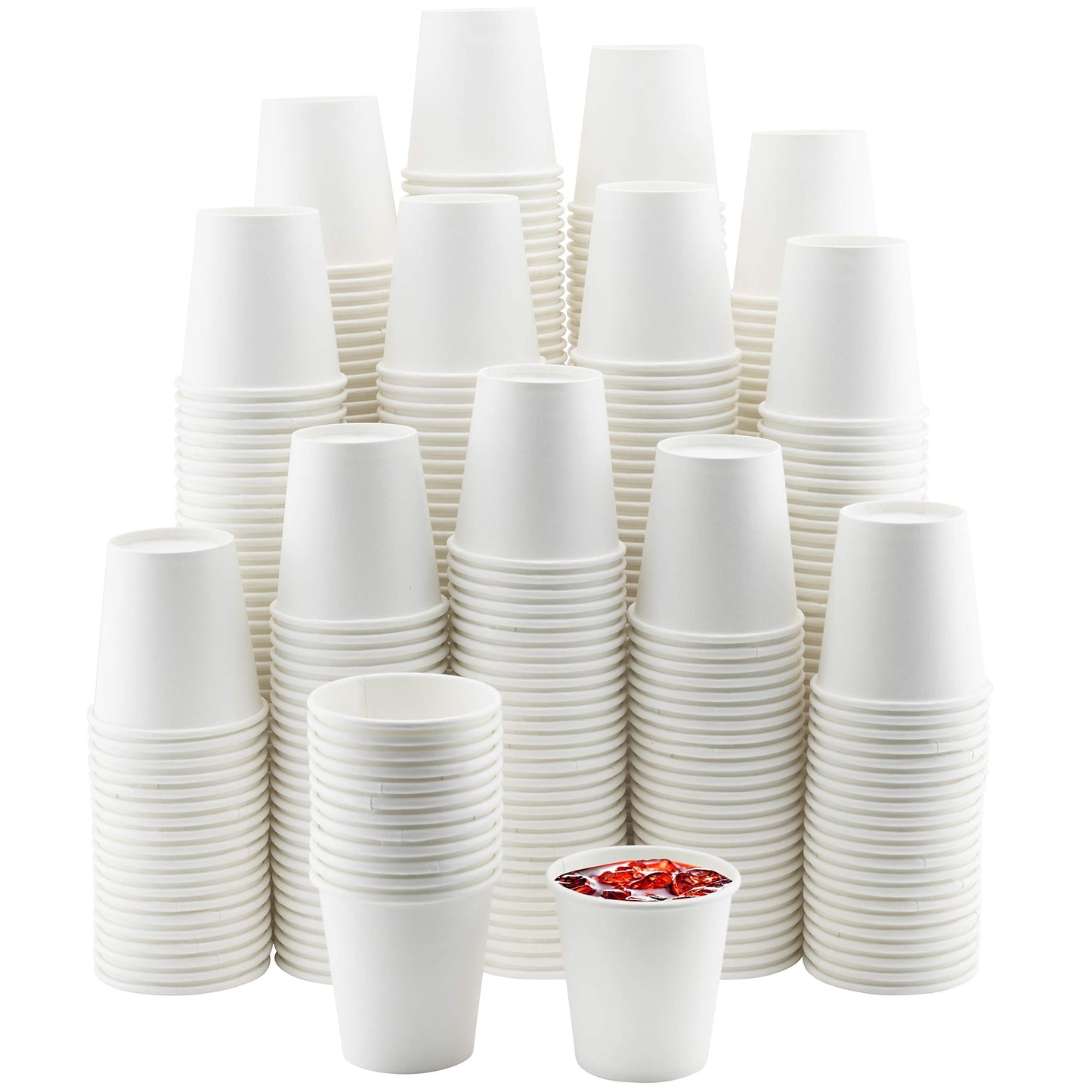NYHI 1000 Pack Disposable White 4oz Small Paper Cups Hot Cold Coffee Cup for Water Juice Espresso Tea Ideal for Water Coolers Parties