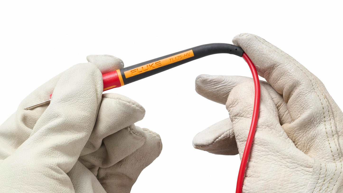 Fluke TL175-HV - CAT III 1500 V, TwistGuard Test Leads, 2MM Diameter Probe Tips