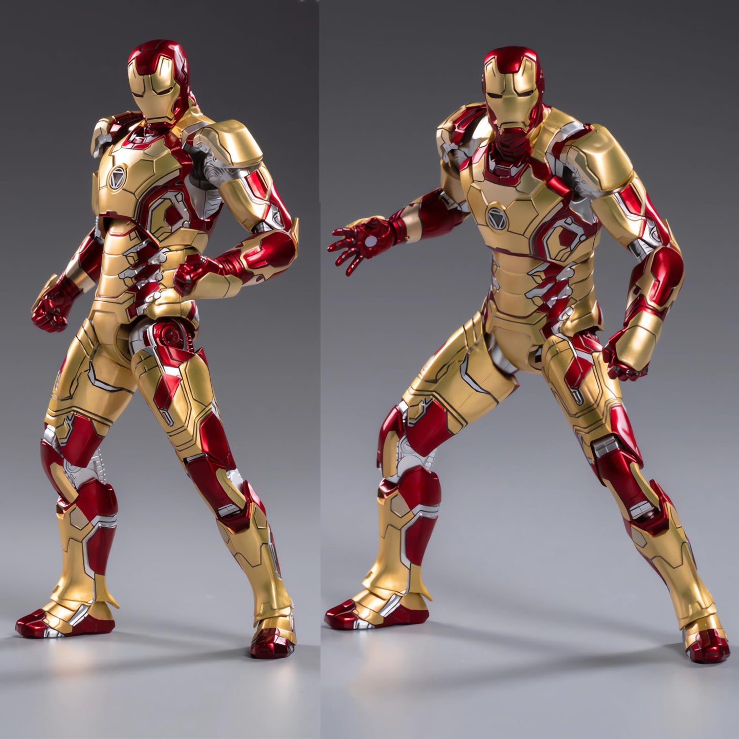 OVONNI 7 Inch Ironman MK42 Action Figure,Exquisite Painting Collectible Figure with Lots of Accessories (1/10 Scale)