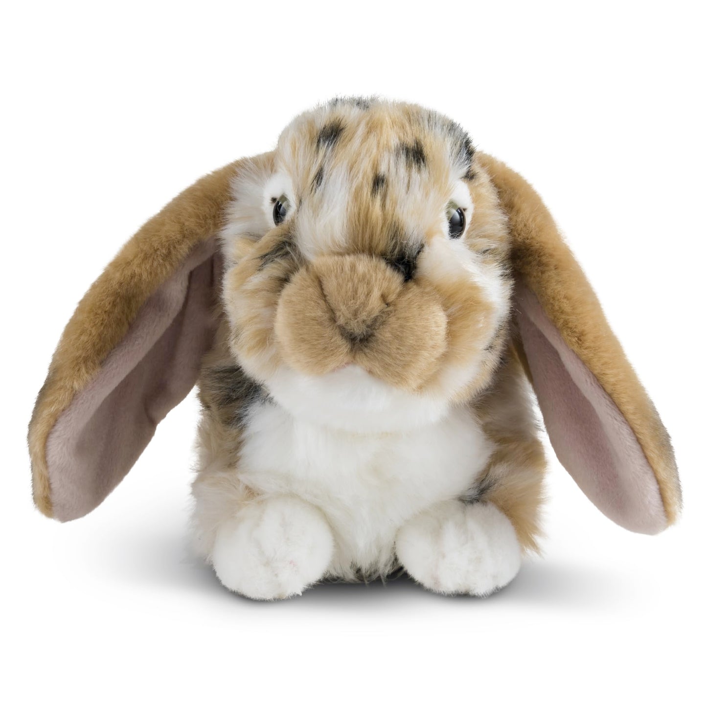 Living Nature Brown Dutch Lop Eared Rabbit, Realistic Soft Cuddly Bunny Toy, Naturli Eco-Friendly Plush, 10 Inches