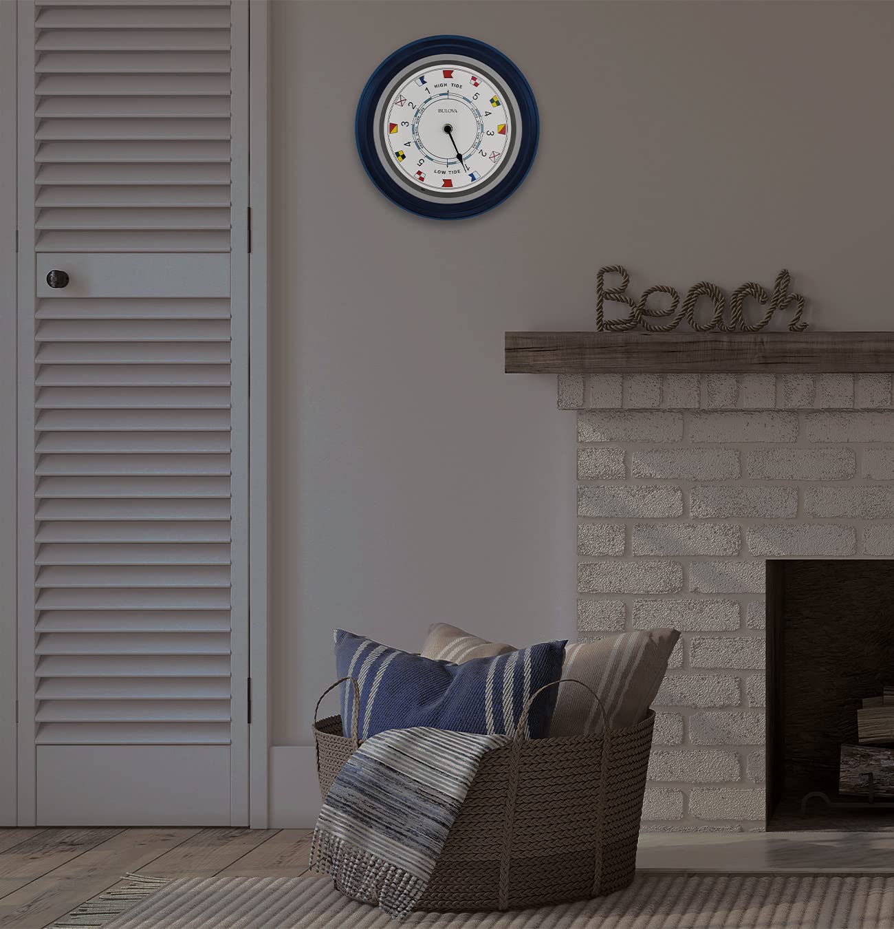 Bulova Lighted Digital Clock, Model C4891, Modern Design, Nightlight Feature, Easy-to-Read Display, Battery Operated