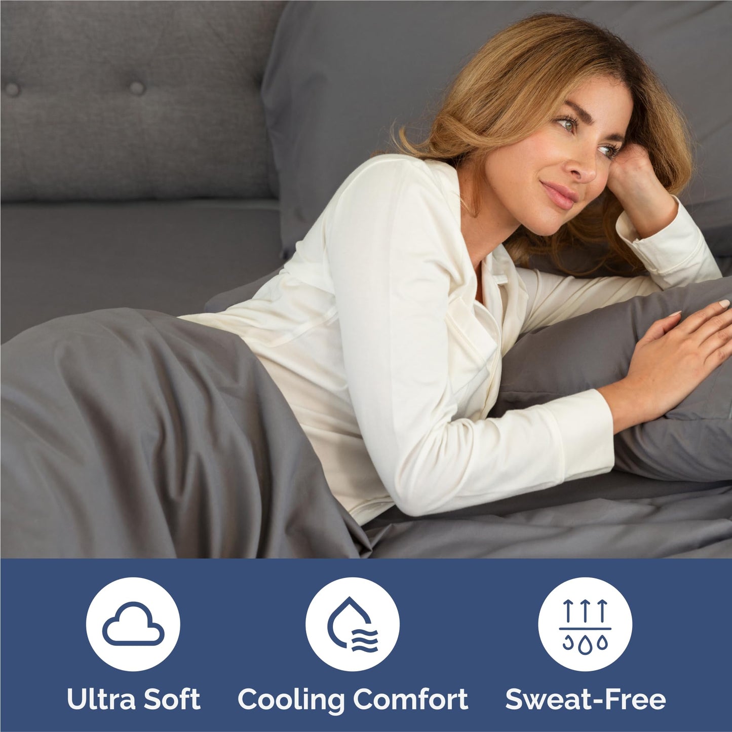 King 6 Piece Sheet Set - Cooling Sheets for Hot Sleepers - Hotel Luxury Bedding Set with 8-16 Inch Deep Pockets - 1 Flat & 1 Fitted & 4 Pillowcases - Ultra Soft, Easy Care & Wrinkle Free - Dark Grey