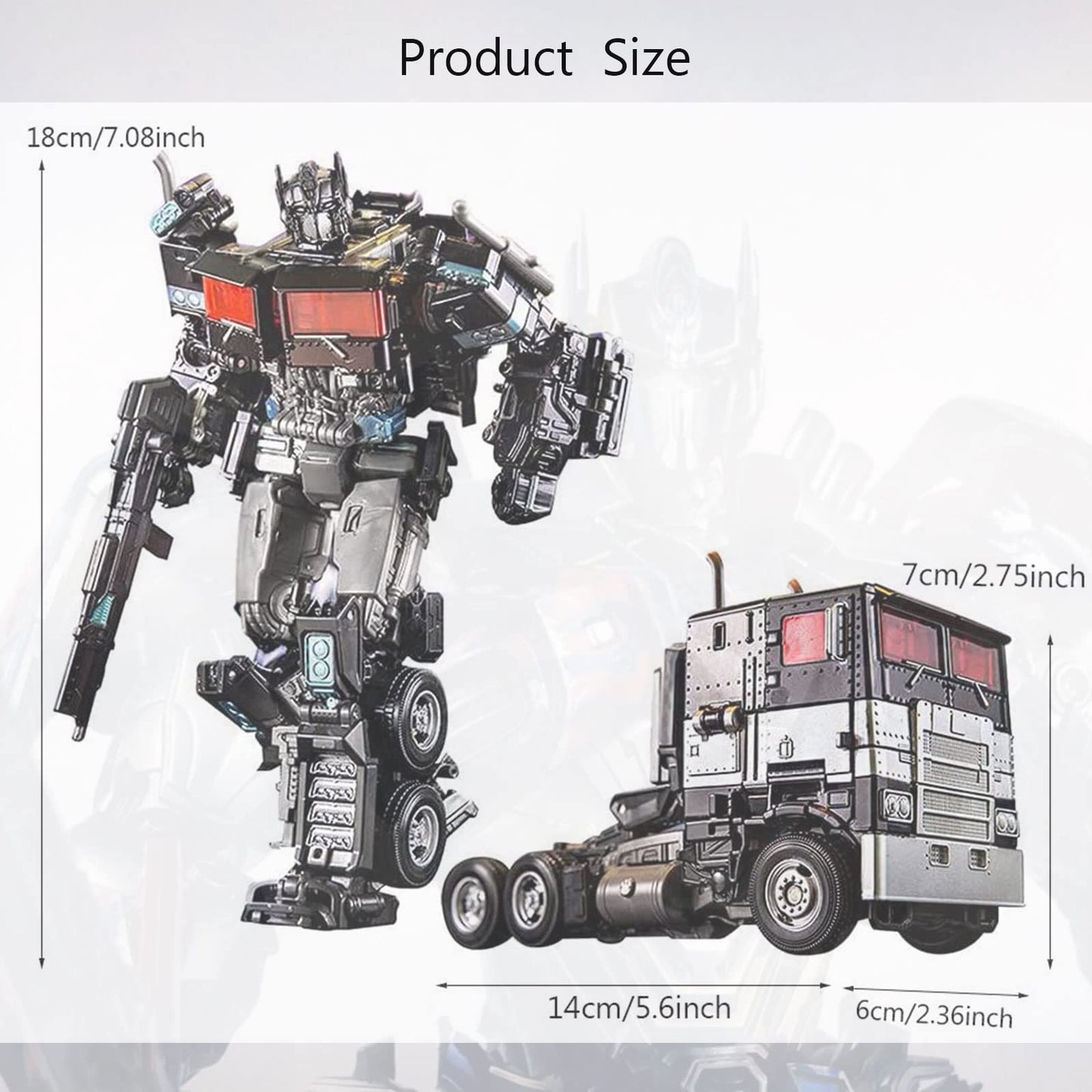 QCCX Car Robots Toys, Deformation Action Figures for Kids Boys Girls 6 Age+, Transformed into Toy Cars