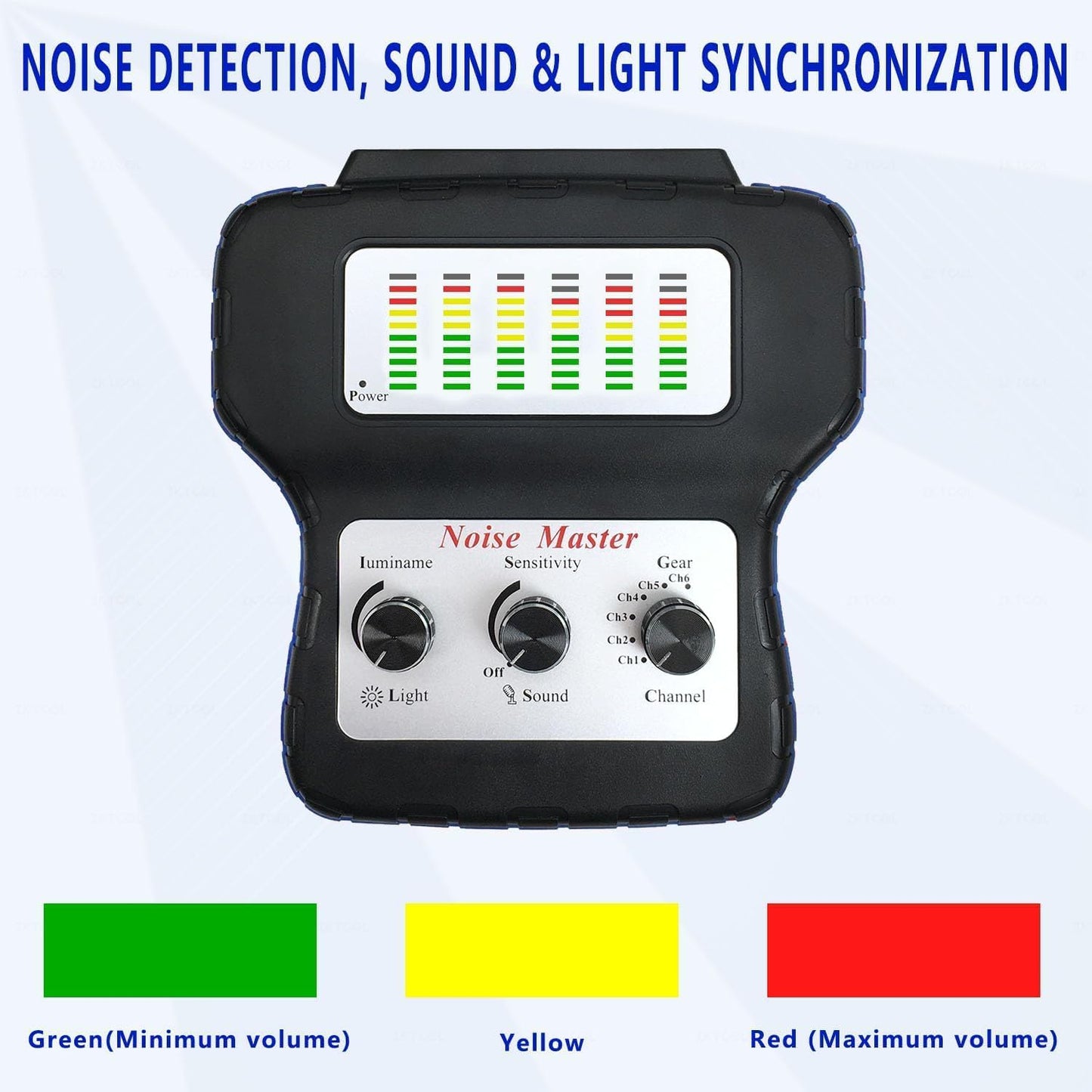 KTTOOL Chassis Ears Automotive Engine Noise Finder, 6 Channel Car Sound Detector Tester Tool Set, Electronic Stethoscope Diagnostic Kit with Headphones