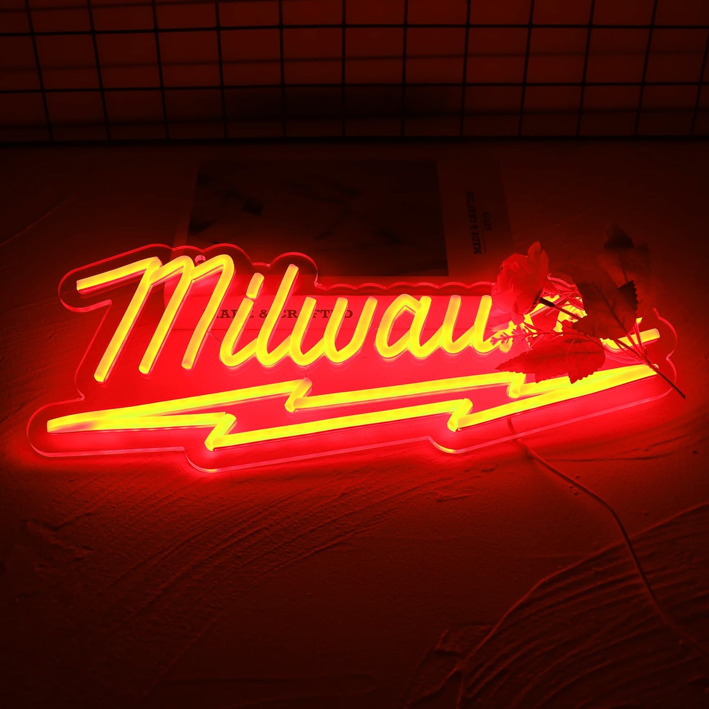 Milwaukee Parts Shop and Repair Service station Neon Sign For Store Garage Party Man Cave Wall Decor Best Gift
