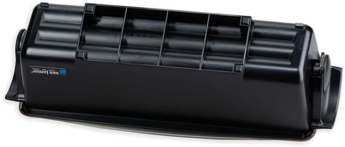 San Jamar Dome Garnish Center 5 Tray with Caddy for Kitchen, Bar, And Restaurants, Plastic, 8 Pints, Black