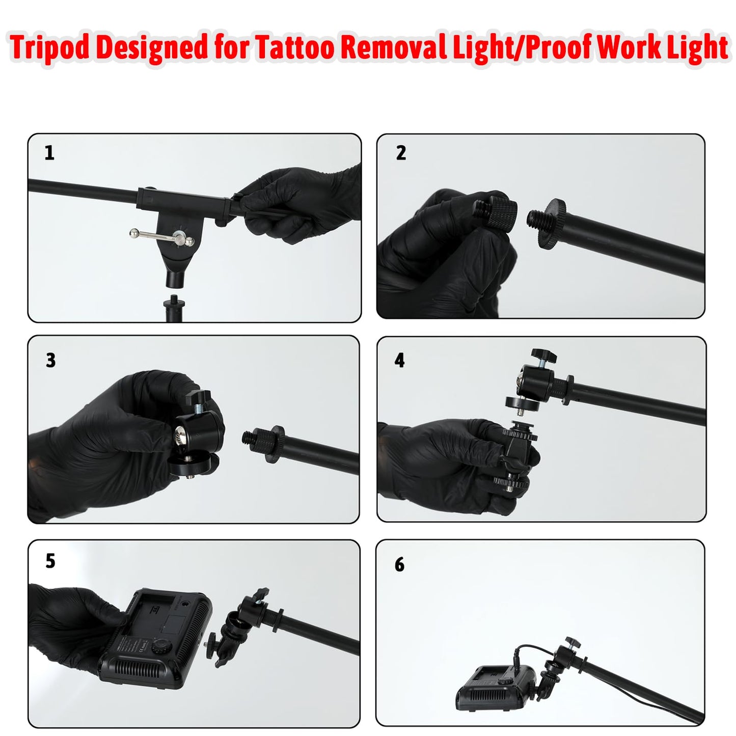 Polarized LED Tattoo Work Light Specialized Tripod for Optimal Stability