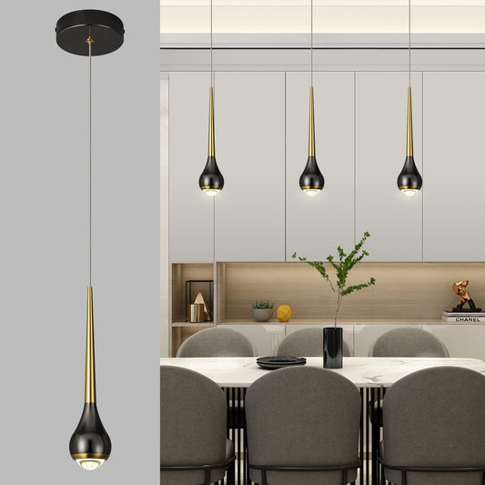 ADCTHOME Modern LED Simple Pendant Light fixtures,Island Pendant Lighting for Kitchen Island Dinning Room,Bedroom,Bar, Kitchen Island Ceiling Hanging Light Fixtures(3-Pack)