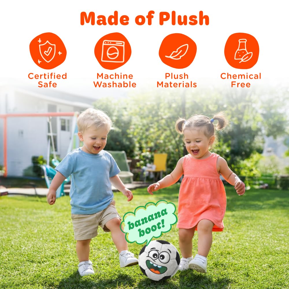Move2Play, Hilariously Interactive Toy with Music & Sound Effects | Birthday Gift for Boy & Girl | Ball for Toddler & Baby | Indoor/Outdoor | Age 6, 9, 12+ month | 1, 2, 3+ Year Old (Soccer Ball)