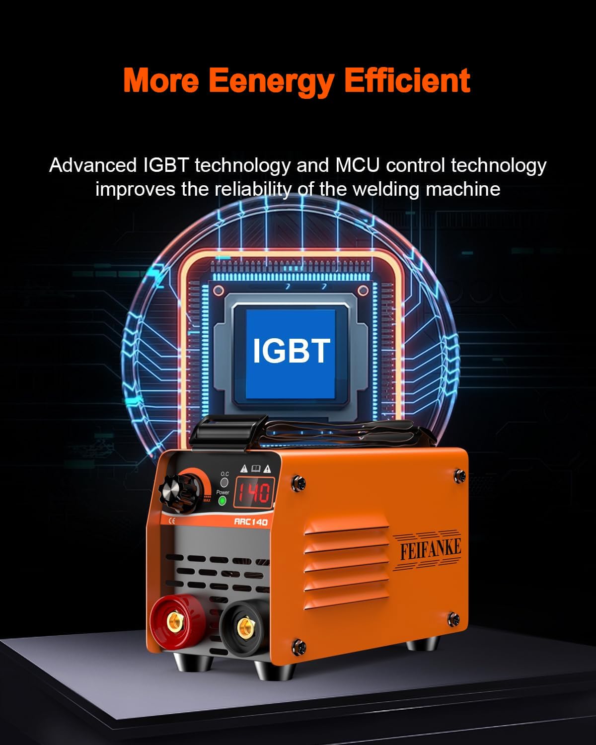 FEIFANKE 140A Stick Welder, 110V Mini Stick Welding Machine, 2 IN 1 ARC/Lift TIG Small Welder Machine, Portable MMA Inverter Welder with IGBT Hot Start ARC Force Anti-Stick 5PCS 3/32" Welding Rods