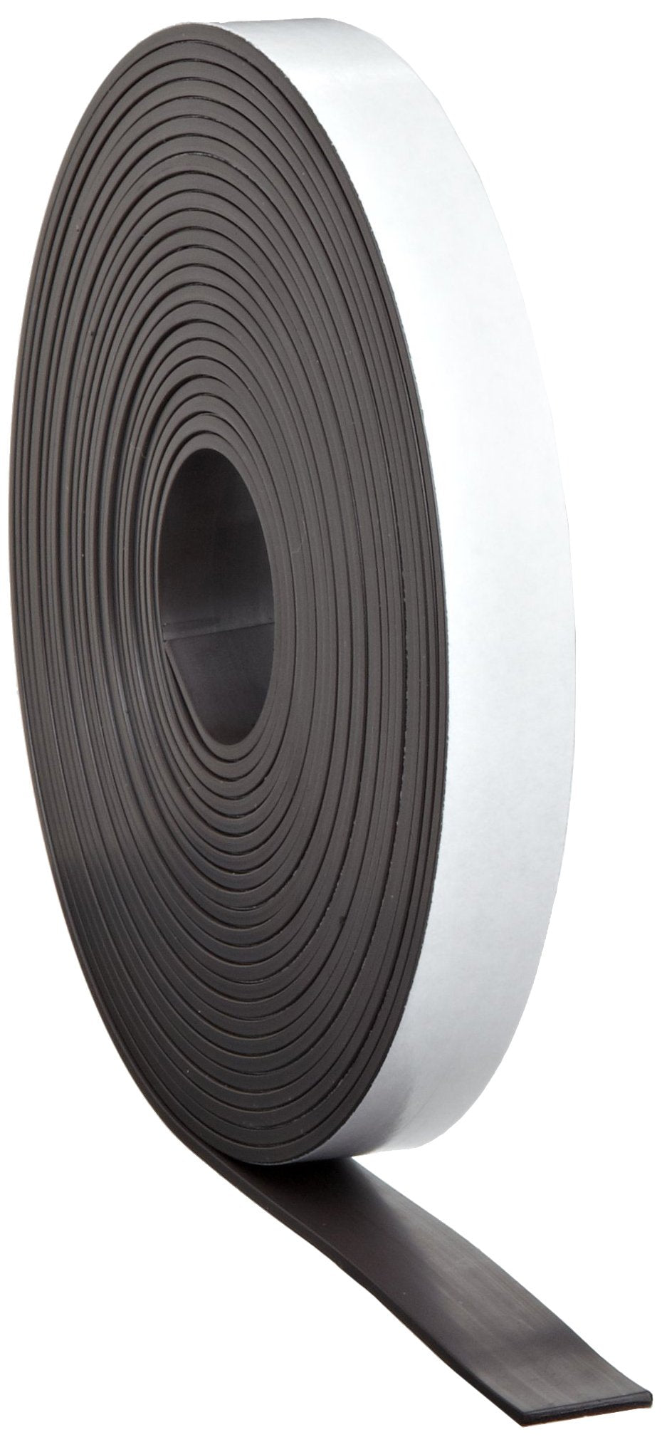 Master Magnetics Flexible Magnetic Strip - Heavy-Duty Magnet Strips with Strong Adhesive Backing for Walls, Boards, Signs, and More - 0.06" Thick - 1" W - 100 Ft - 1 Roll