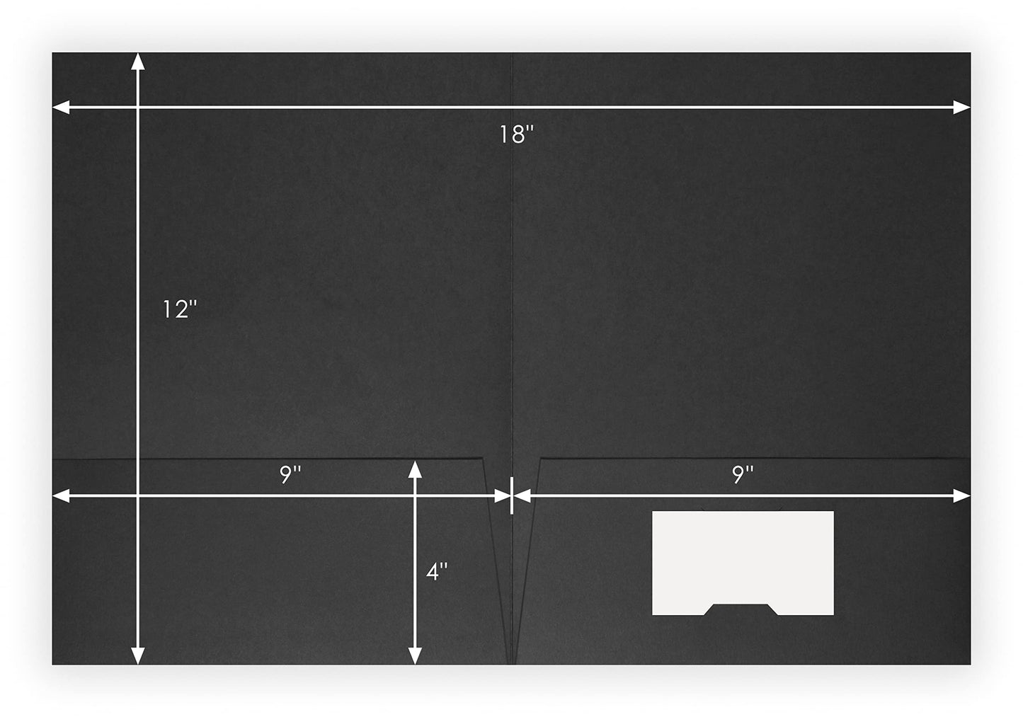 The Gallery Collection, 25 Count, Black, Estate Planning Documents Pocket Folders, Gold Foil Stamped, for Legal Professionals (9 x 12)