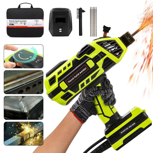 Antstone 4600W Welding Machine Handheld 20-120A 110V Portable ARC Stick Welder Gun with 6 Variable Current Adjustment IGBT Inverter with Welding Tool Set for 3/32"-1/8" Welding Rod Gift