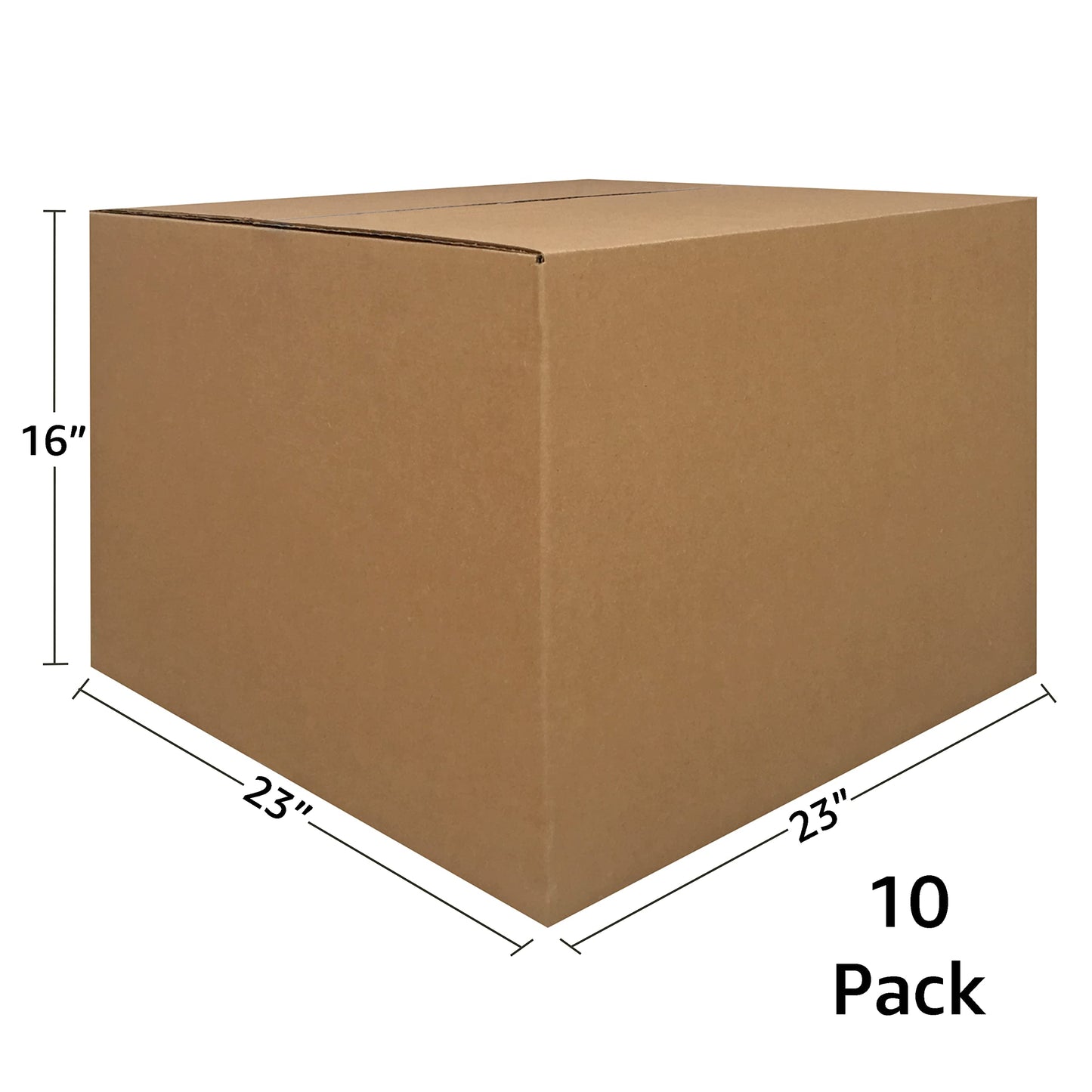 Uboxes Extra Large Moving Boxes 23" x 23" x 16" (Pack of 10)