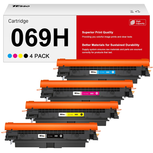 069H Toner - 069 Toner High Capacity Replacement for Canon MF753Cdw Toner Cartridges Work for Canon imageCLASS MF753Cdw MF751Cdw LBP674Cdw Printer | 4 Pack Ink for Canon 069 Toner Cartridge Set