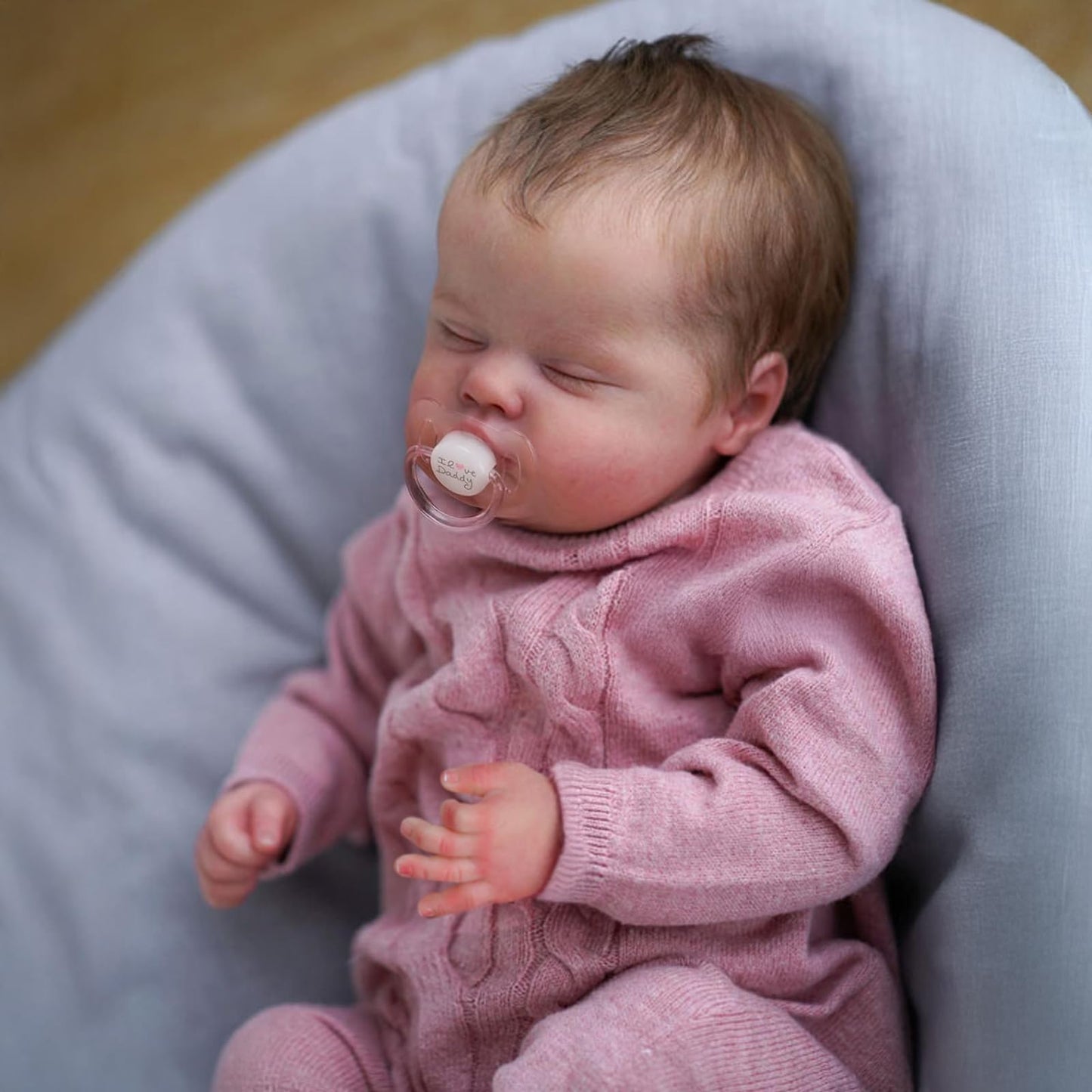 WOOROY Realistic Reborn Baby Dolls – 18-Inch Real Life Sleeping Newborn Girl, Lifelike Doll with Weighted Soft Body, Handmade Gift Toy with Accessories for Kids Age 3+