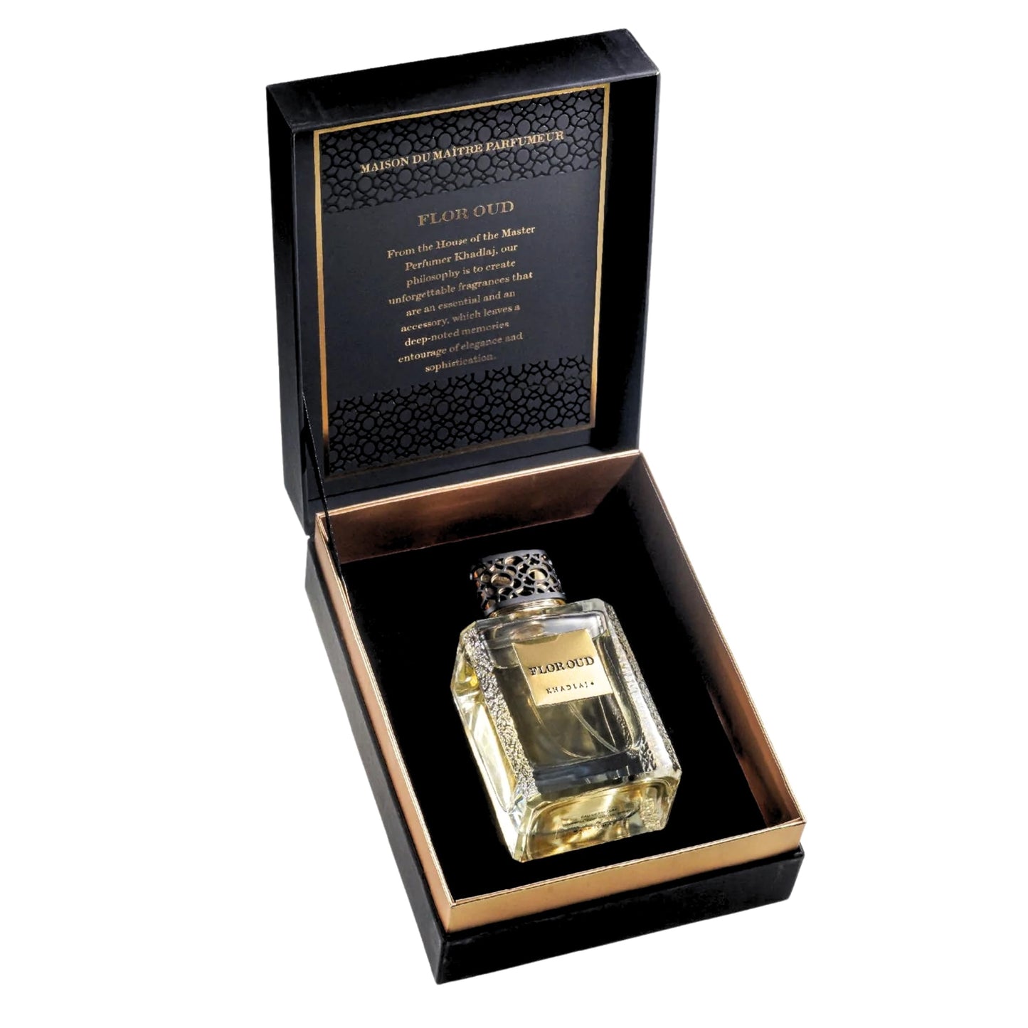 Khadlaj Maison Flor Oud Eau De Parfum Spray for Men, 3.4 Ounce