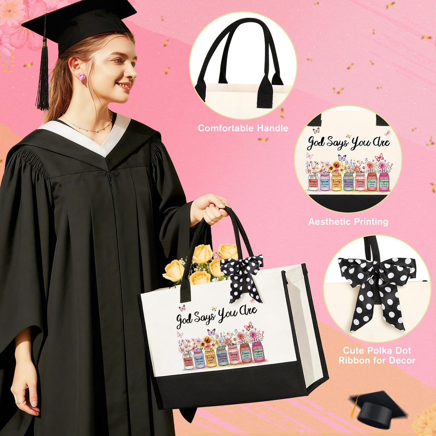 12PCS Graduation Gifts for Women,Her,Class of 2026 Graduation Gifts for Daughter Senior 2026 High School College PHD Masters Degree Graduate Gift for Her, Christian Gifts for Women Faith