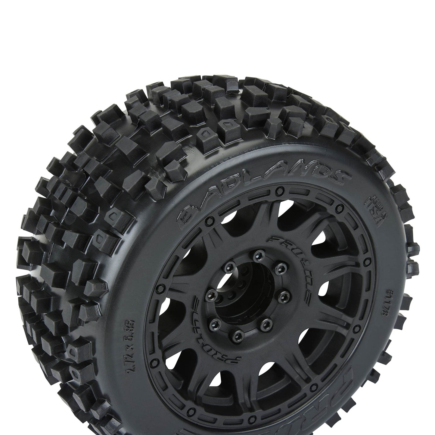 Pro-Line Racing Badlands 3.8 MTD Raid 8x32 Wheels 17mm MT F/R PRO117810 RC Tire
