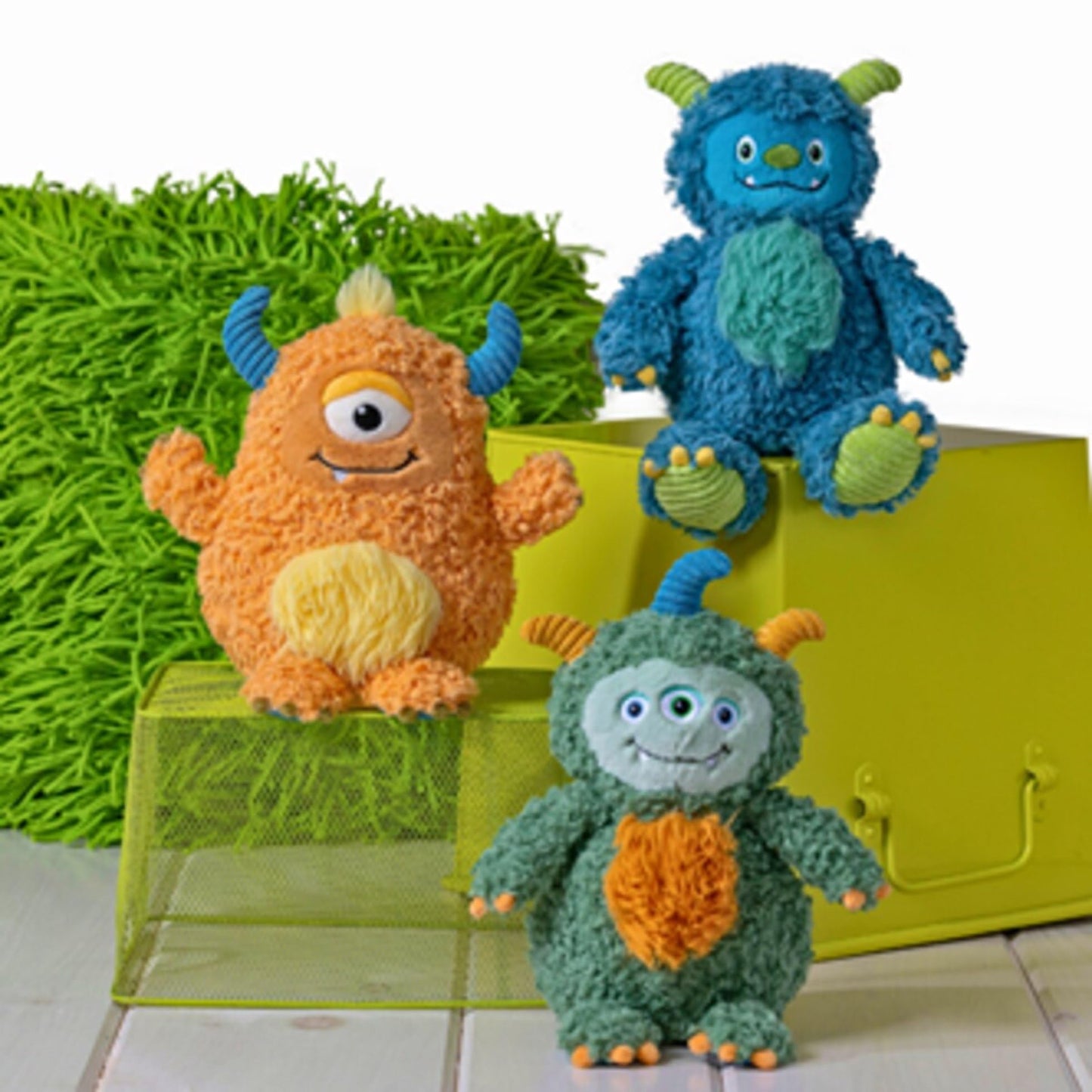 Mary Meyer Stuffed Animal FabFuzz Plush Soft Toy, 12-Inches, Tink The Green Monster