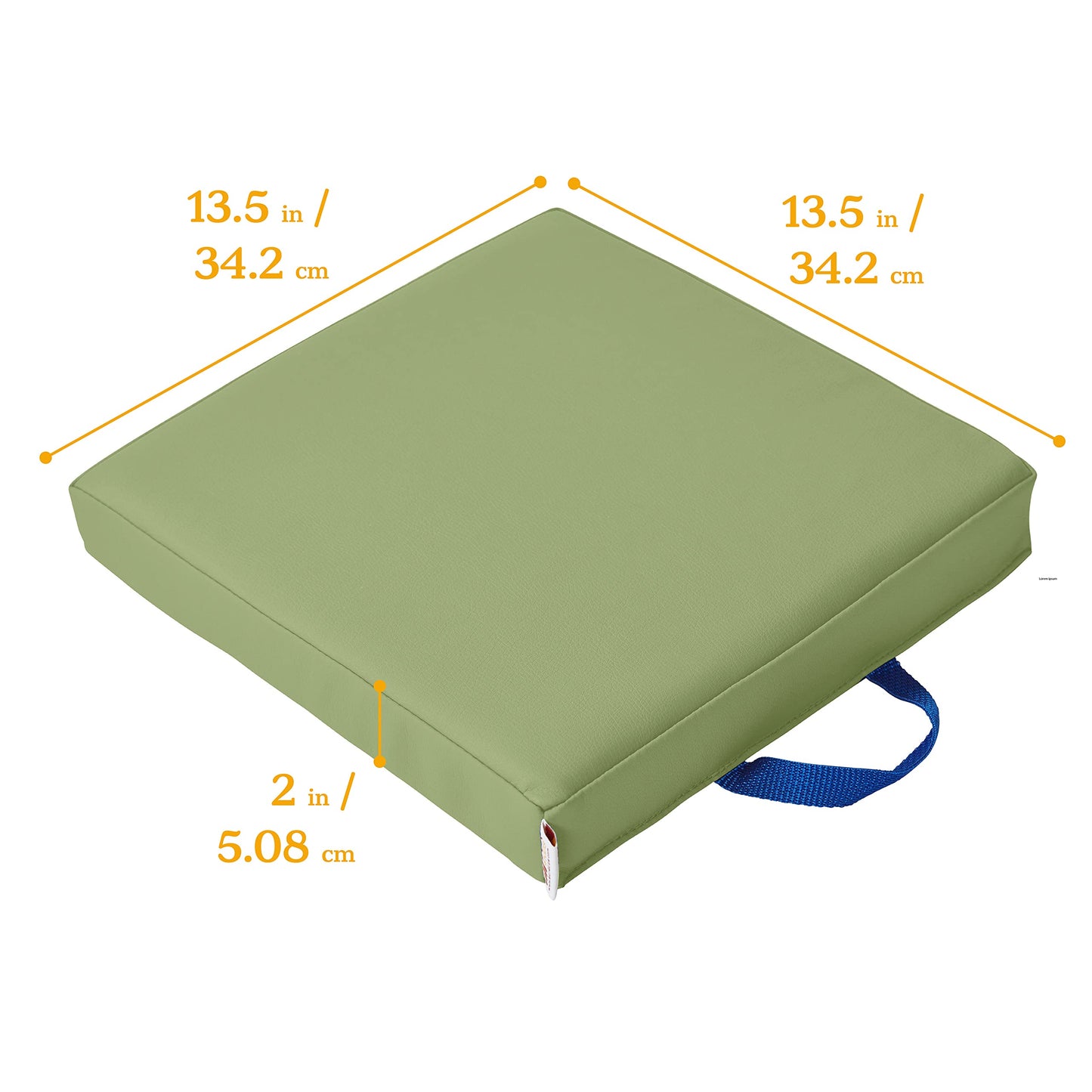 ECR4Kids SoftZone Floor Cushions, Square, Flexible Seating, Earthtone, 6-Piece