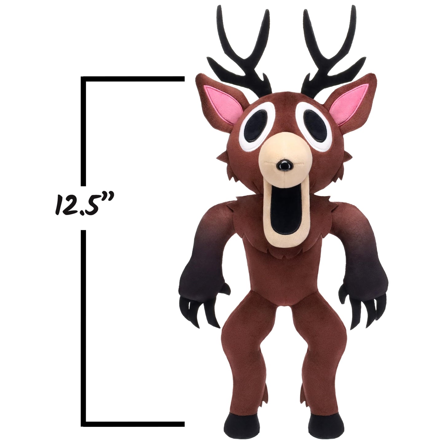 PhatMojo 99 Nights in The Forest — 12.5” Deluxe Plush — The Deer — Series 1 — Includes DLC Codes Redeemable on Roblox — Floppy Stuffed Animal Plush Toy — Officially Licensed