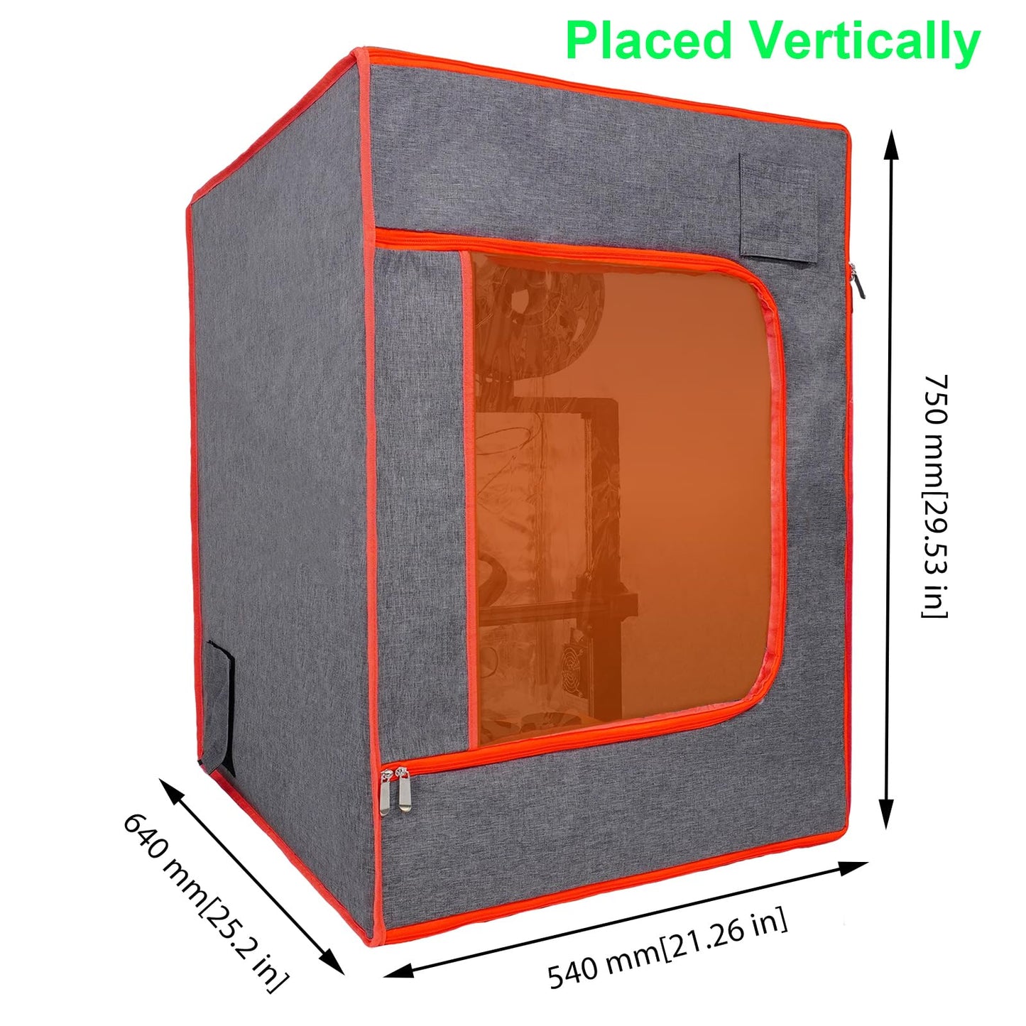 Dual-Placement Resin 3D Printer Enclosure Cover Tent with Adjustable Ventilation Exhaust Fan kit Compatible with Creality Anycubic Elegoo Series Mars 5 Ultra, Photon Mono 4 Resin UV 3D Printer