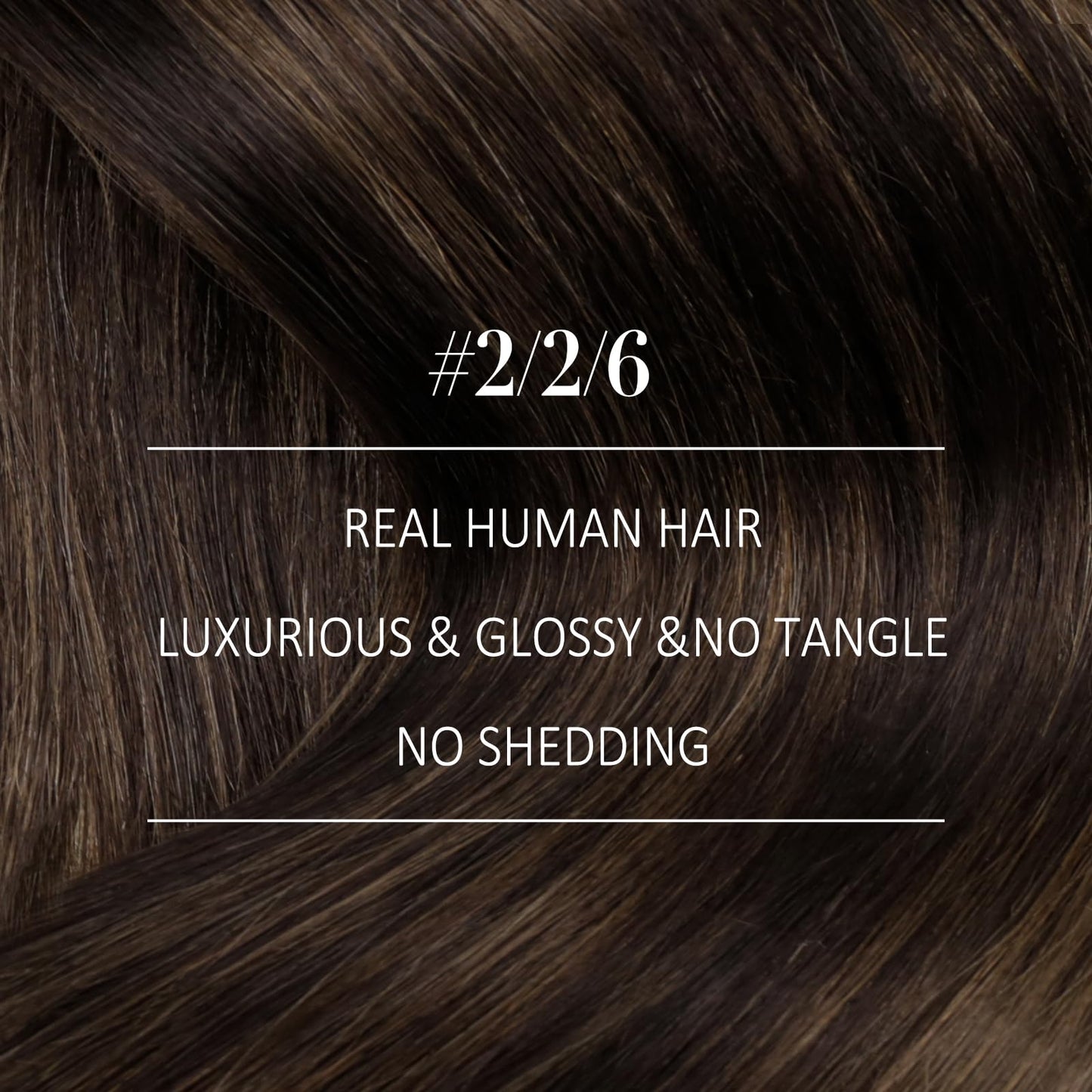 YoungSee Clip in Hair Extensions Human Hair Blayage Clip in Hair Extensions Real Human Hair Dark Brown Mix Medium Brown Highlights Brown Balayage Straight Hair Extensions Clip ins 18In 120G 7Pcs