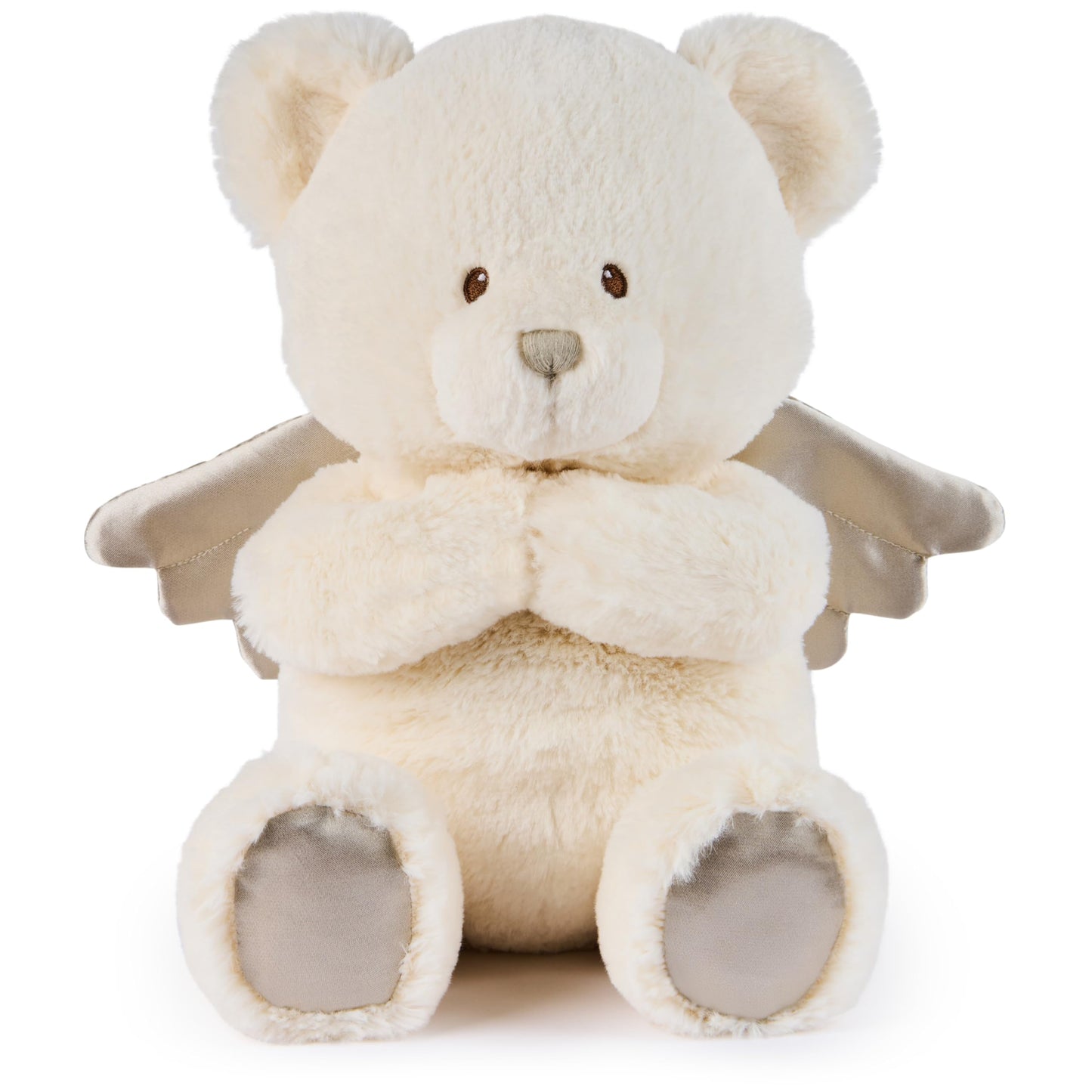 GUND Baby Angel Bear with Wings, Spiritual Teddy Bear with Chime Sound, Sensory Toy for Babies and Newborns, White, 9”