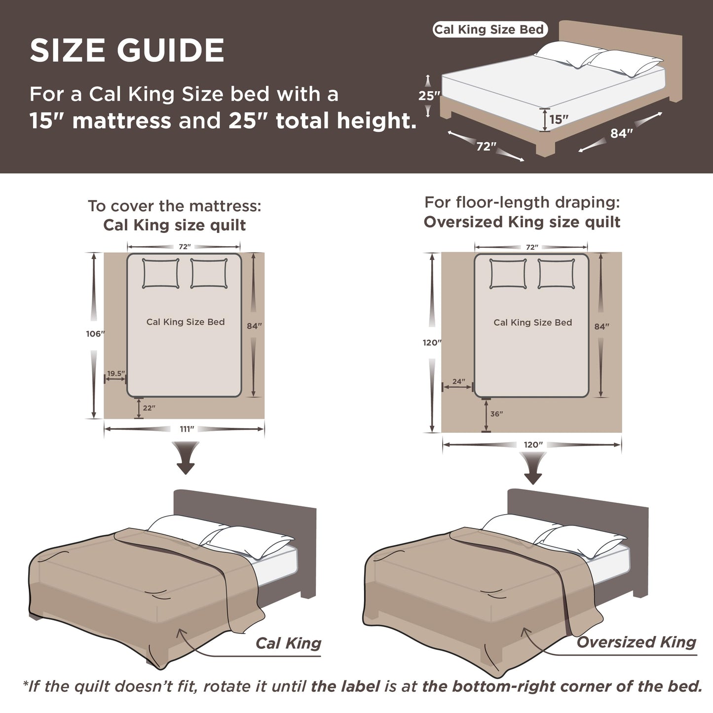 Bedsure California King Quilts - Lightweight Bedspreads Cal King Size with Basket Weave Pattern, Soft Quilt Bedding Set, Taupe Comforter Set Coverlet for All Seasons with 2 Pillow Shams (111" x 106")