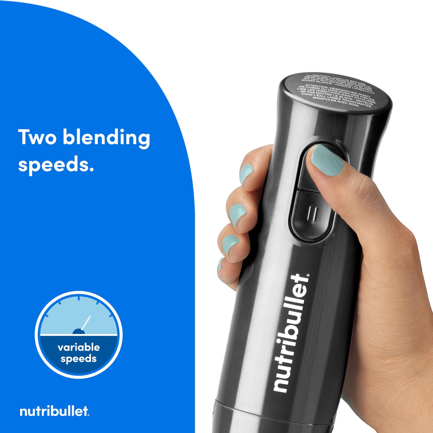 nutribullet Lite Immersion Blender Dark Gray