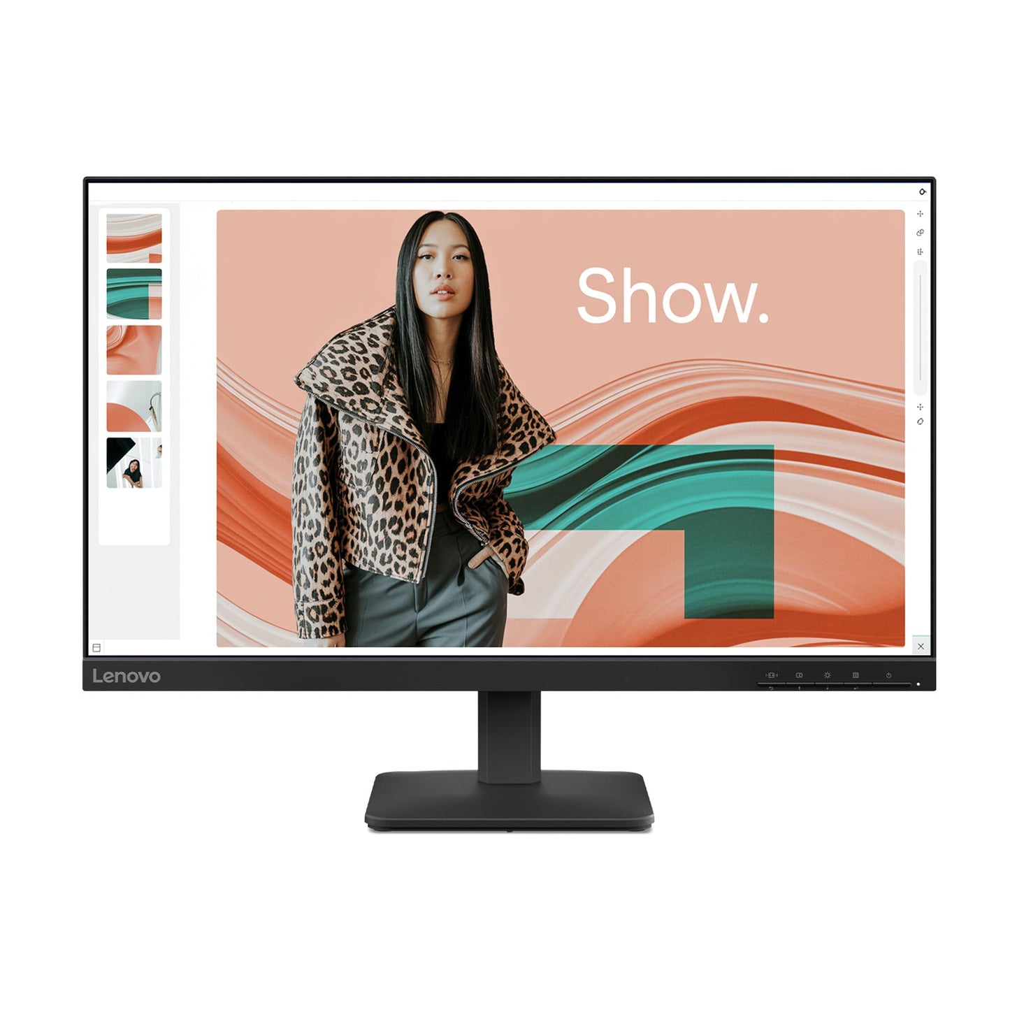 Lenovo L24-4e Office Monitor - 23.8" FHD IPS Display - 100Hz Refresh Rate - 4 ms MPRT - 99% sRGB - Raven Black - Tilt Stand