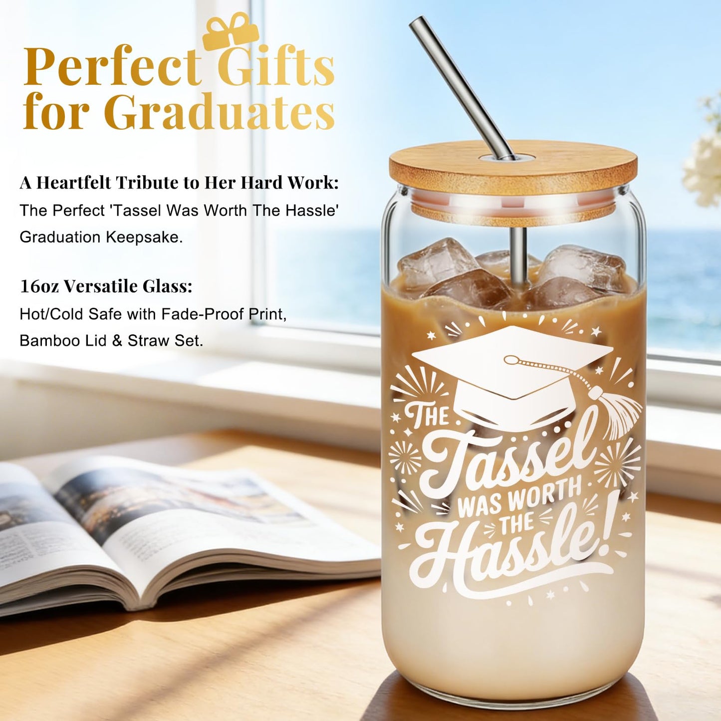 Fortuning's JDS Graduation Gifts for Her 2026, Graduation Gift Box Set, College High School Graduation Present, Ready to Gift Keepsake Box for Daughter, Sister or Best Friend