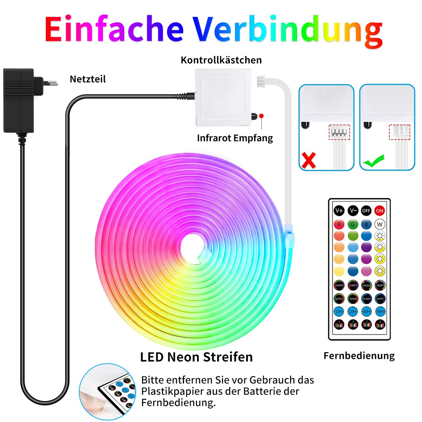 132FT Led Neon Rope Lights Control with App/Remote,Flexible Led Rope Lights,Multiple Modes,IP65 Outdoor RGB Neon Lights Waterproof,Music Sync Gaming Led Neon Strip Lights for Bedroom Décor