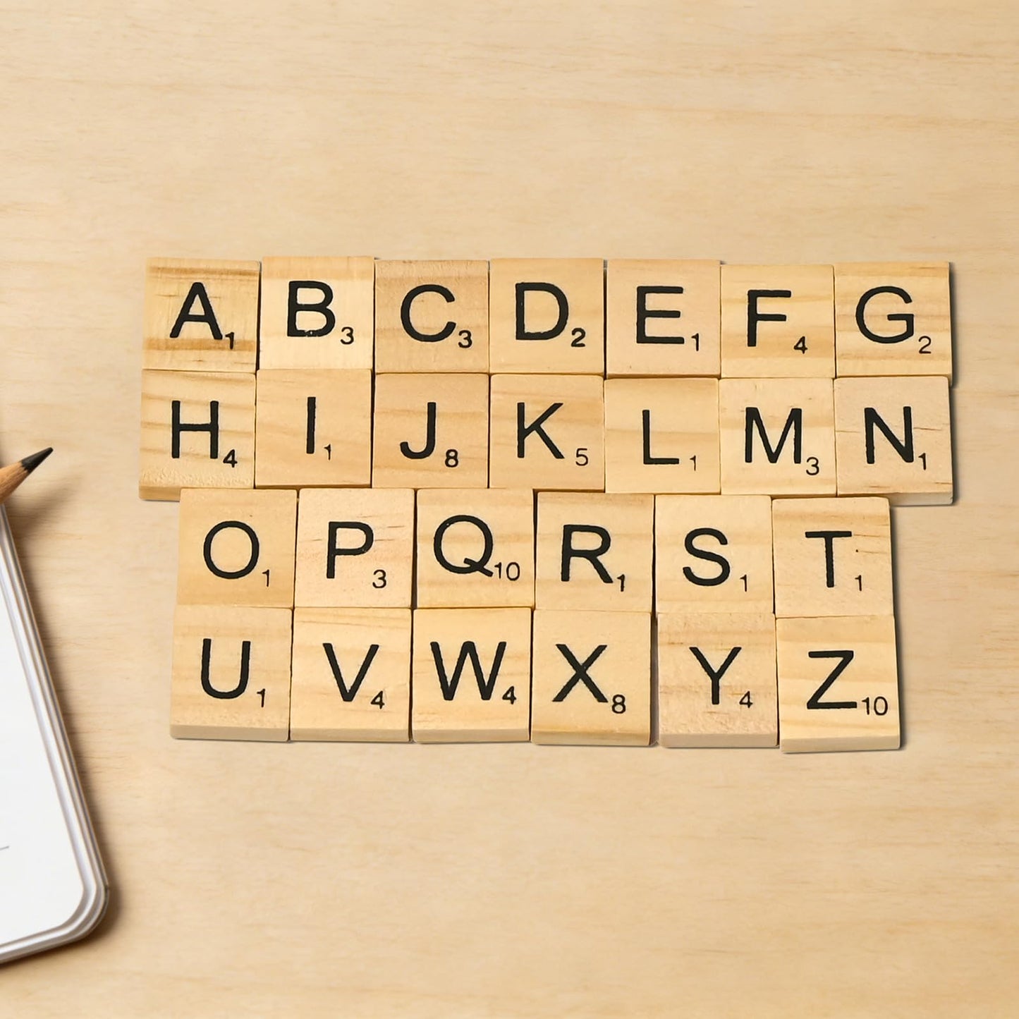 1200 PCS Wooden Letters,Alphabet Letter Tiles, Decorative Alphabet Pieces for DIY Wall Art, Crafts, Home Decoration and Party Supplies