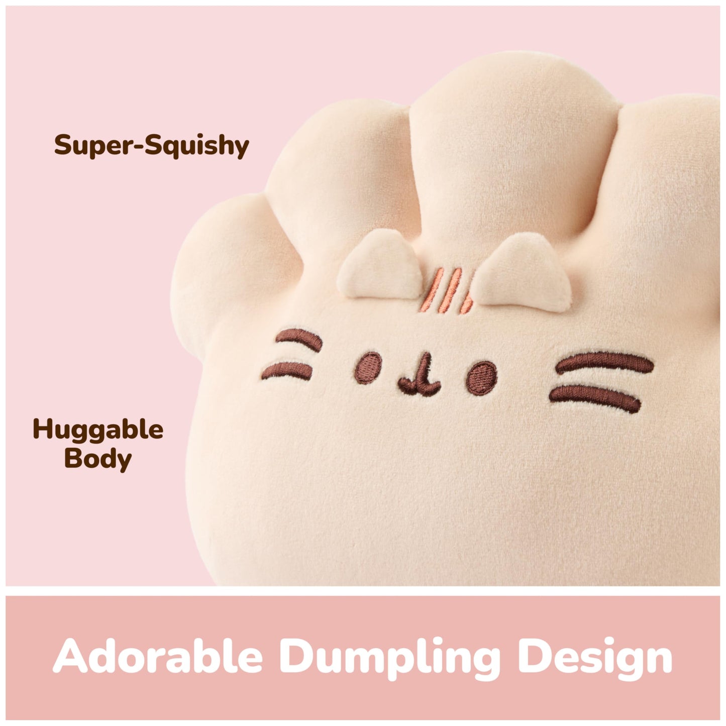 GUND Pusheen Bento Gyoza Plush, Dumpling Squishy Toy, Collectible Plush Toy, Food Plushies, Stuffed Animal for Ages 8 and Up, 11”