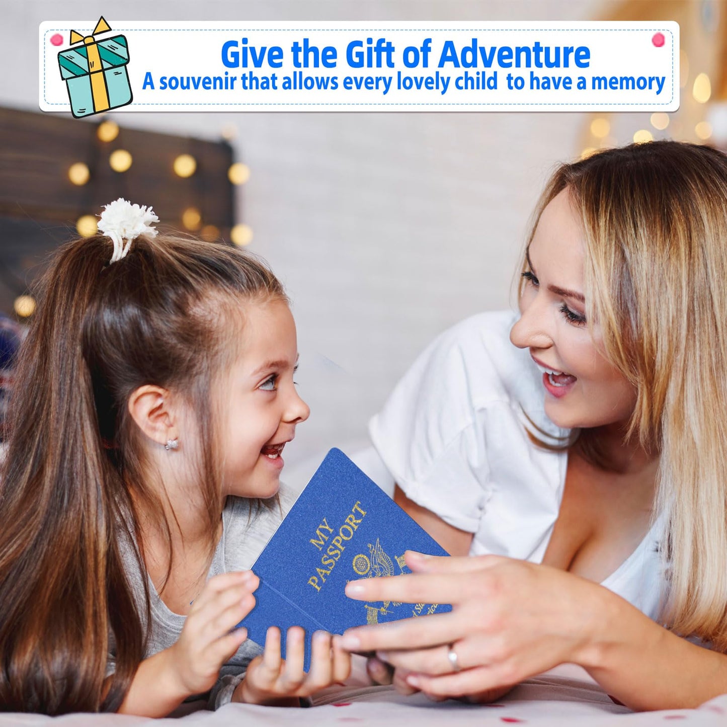 XIISVINT 100 Pcs Blank Passport Notebook Blue Passport Book Fake Passport Travel Journal Sticker Collection Book for Kids School Projects World Travel Pretend Activity Party Favors, 5.51x3.9 Inch