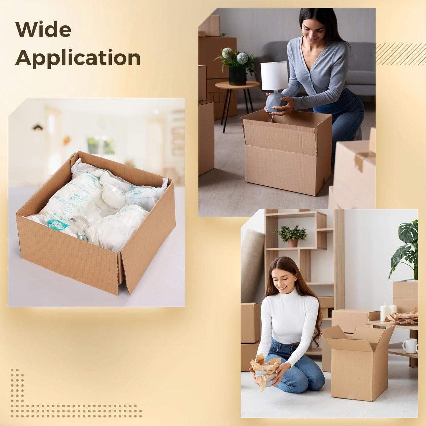 Foam Bags For Shipping 12 PCS 18×23 Inch, Handy Temperature-Activated Expanding Pouches, Instant Pack Quick Packaging - Protective Parcel Solution